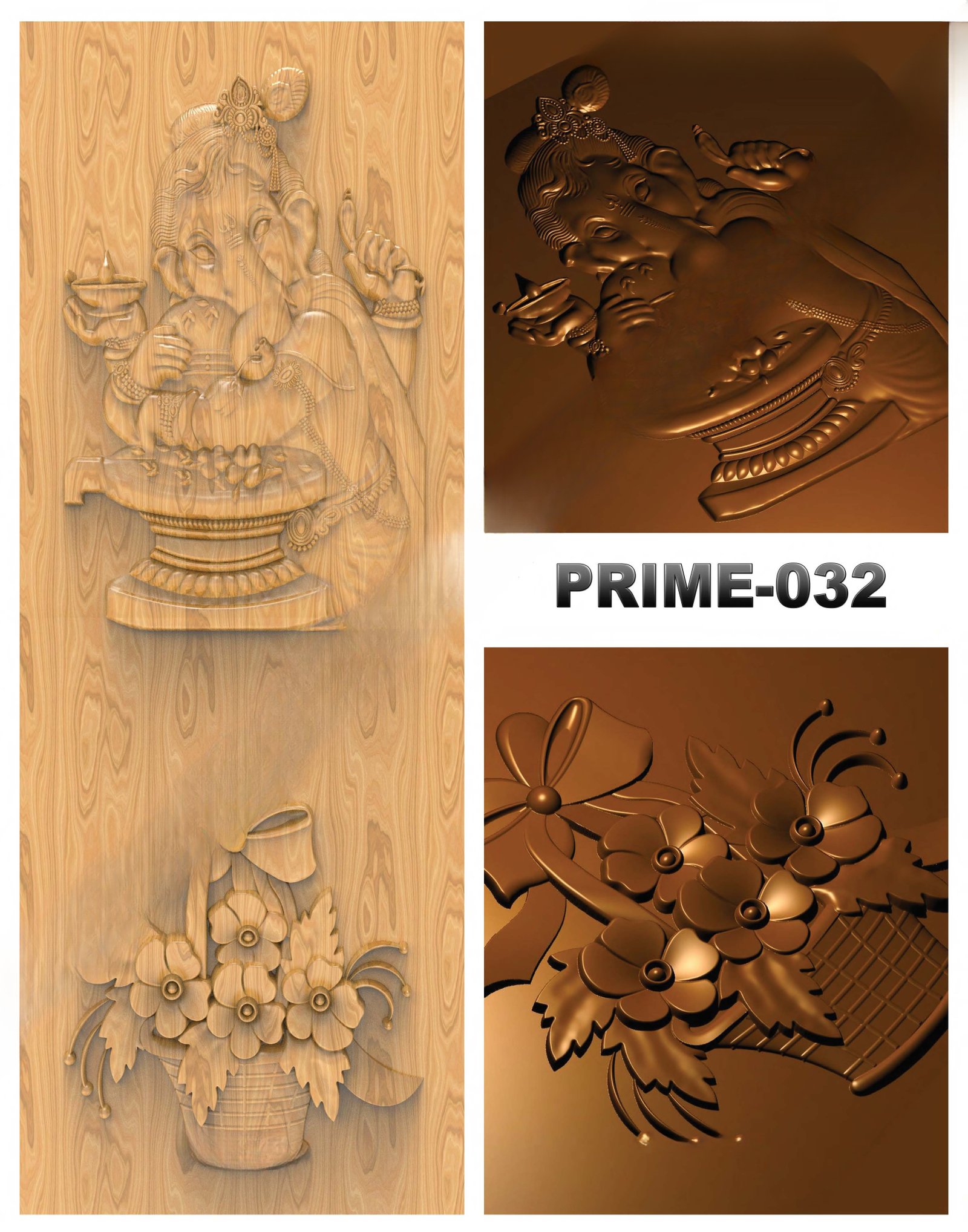 prime designs - PRIME-32 Divine Carved Relief CNC Design